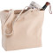 Zippered 12oz Cotton Canvas Shopper Tote