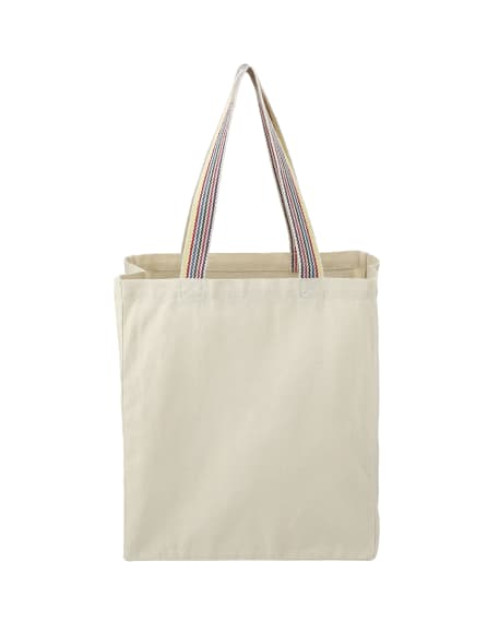 Rainbow Recycled 8oz Cotton Grocery Tote Rainbow Recycled 8oz Cotton Grocery Tote
