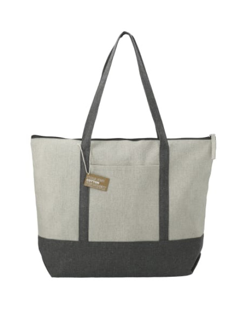 Repose 10oz Recycled Cotton Zippered Tote Repose 10oz Recycled Cotton Zippered Tote