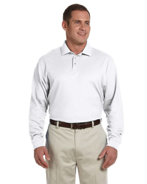 Men's Pima Piqué Long-Sleeve Polo Men's Pima Piqué Long-Sleeve Polo