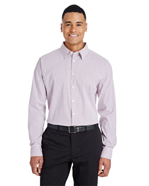 CrownLux Performance™ Men's Micro Windowpane Shirt CrownLux Performance™ Men's Micro Windowpane Shirt
