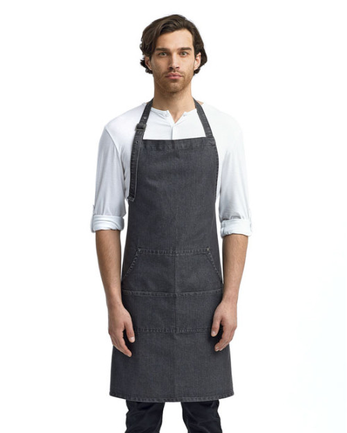 Unisex Jeans Stitch Denim Bib Apron